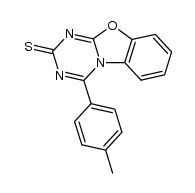 4-(p-tolyl)-2H-benzo[4,5]oxazolo[3,2-a][1,3,5]triazine-2-thione结构式