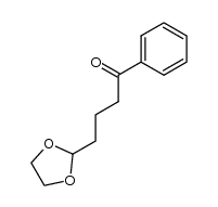 2-(3-benzoylpropyl)-1,3-dioxolane Structure