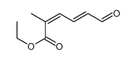 ethyl 2-methyl-6-oxohexa-2,4-dienoate结构式
