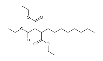 decane-1,1,2-tricarboxylic acid triethyl ester结构式