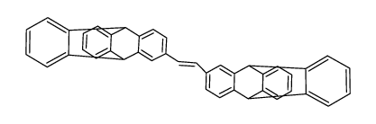 (E)-1,2-bis(9,10-dihydro-9,10-[1,2]benzenoanthracen-2-yl)ethene结构式