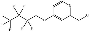 2-(氯甲基)-4-(2,2,3,3,4,4,4-七氟丁氧基)吡啶结构式
