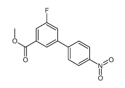 5-氟-4-硝基-[1,1-联苯]-3-羧酸甲酯结构式