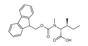 (2R,3S)-2-(((((9H-芴-9-基)甲氧基)羰基)(甲基)氨基)-3-甲基戊酸结构式