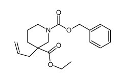3-(2-丙烯-1-基)-1,3-哌啶二羧酸 3-乙基 1-(苯基甲基)酯结构式