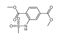 dimethyl 2-(methanesulfonamido)benzene-1,4-dicarboxylate结构式