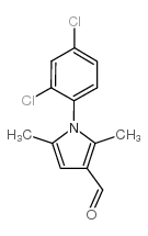 1-(2,4-DICHLOROPHENYL)-2,5-DIMETHYL-1H-PYRROLE-3-CARBALDEHYDE结构式