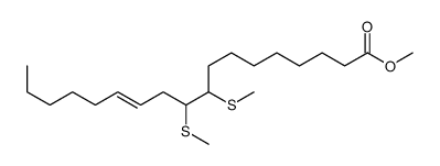 methyl 9,10-bis(methylsulfanyl)octadec-12-enoate结构式