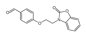 4-[2-(2-oxo-1,3-benzoxazol-3-yl)ethoxy]benzaldehyde Structure