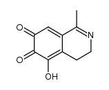 3,4-dihydro-1-methyl-5-hydroxy-6,7-isoquinolinedione结构式