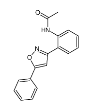 N-[2-(5-phenyl-isoxazol-3-yl)-phenyl]-acetamide结构式