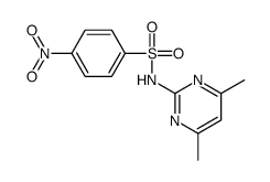 N-(4,6-二甲基-2-嘧啶)-4-硝基苯磺酰胺结构式