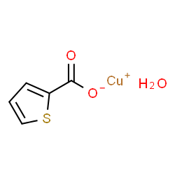 Copper(I) thiophene-2-carboxylate hydrate Structure