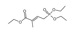 Ethyl <(E)-4-(diethoxyphosphonyl)-2-methylbut-2-enoate> Structure