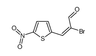 (Z)-2-bromo-3-(5-nitrothiophen-2-yl)prop-2-enal结构式