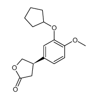 (R)-4-(3-(cyclopentyloxy)-4-methoxyphenyl)dihydrofuran-2(3H)-one结构式