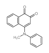 4-(methyl-phenyl-amino)naphthalene-1,2-dione结构式