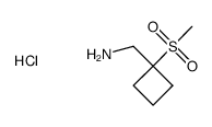 (1-Methanesulfonylcyclobutyl)Methanamine Hydrochloride Structure