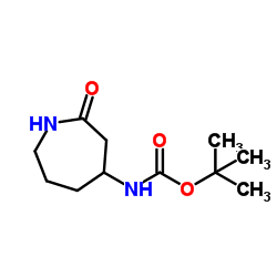3-叔丁氧酰胺基氮杂环庚烷结构式