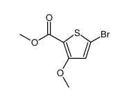 5-溴-3-甲氧基噻吩-2-羧酸甲酯结构式