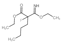 Hexanoic acid,2-(ethoxyiminomethyl)-2-fluoro-, ethyl ester结构式