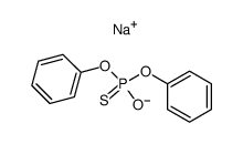 sodium O,O-diphenyl monothiophosphate Structure