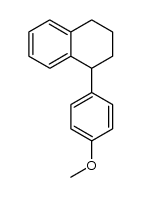 1,2,3,4-tetrahydro-1-(4-methoxyphenyl)naphthalene Structure