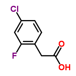 4-Chloro-2-fluorophenylacetic acid Structure