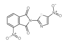 1H-Isoindole-1,3(2H)-dione,4-nitro-2-(5-nitro-2-thiazolyl)- Structure