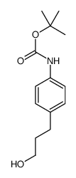 tert-butyl N-[4-(3-hydroxypropyl)phenyl]carbamate Structure