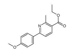 ethyl 6-(4-methoxyphenyl)-2-methylpyridine-3-carboxylate结构式