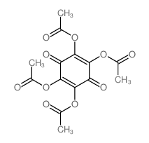 (2,4,5-triacetyloxy-3,6-dioxo-1-cyclohexa-1,4-dienyl) acetate Structure