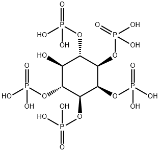 myo-Inositol 1,2,3,4,6-pentakis-phosphate Structure