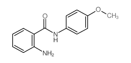 2-氨基-N-(4-甲氧基苯基)苯甲酰胺结构式