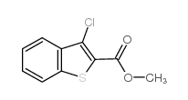 3-氯苯并[b]噻吩-2-羧酸甲酯结构式