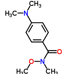 4-(Dimethylamino)-N-methoxy-N-methylbenzamide Structure