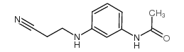 N-[3-[(2-氰乙基)氨基]苯乙酰胺结构式