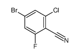 4-溴-2-氯-6-氟苯甲腈结构式