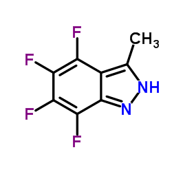 4,5,6,7-四氟-3-甲基-1H-吲唑结构式