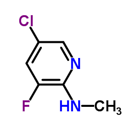 5-氯-3-氟-2-甲基氨基吡啶结构式