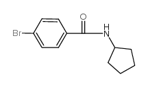 N-环戊基-4-溴苯甲酰胺结构式
