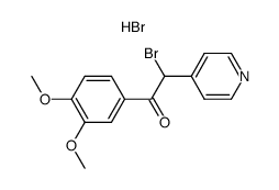 2-bromo-1-(3,4-dimethoxyphenyl)-2-(4-pyridyl)ethanone hydrobromide Structure