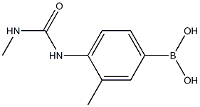 3-甲基-4-(3-甲基脲基)苯基硼酸结构式