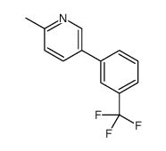 2-Methyl-5-[3-(trifluoromethyl)phenyl]pyridine Structure