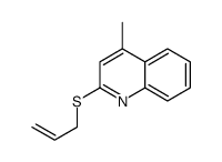 4-methyl-2-prop-2-enylsulfanylquinoline Structure