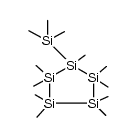 trimethylsilylnonamethylcyclopentasilane结构式