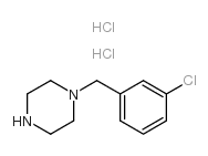 1-(3-氯-苄基)-哌嗪双盐酸盐结构式