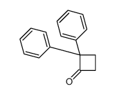 2,2-diphenylcyclobutan-1-one结构式