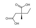 (2R)-2-ethyl-2-methylbutanedioic acid结构式