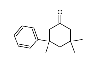 3-phenyl-3,5,5-trimethylcyclohexanone结构式